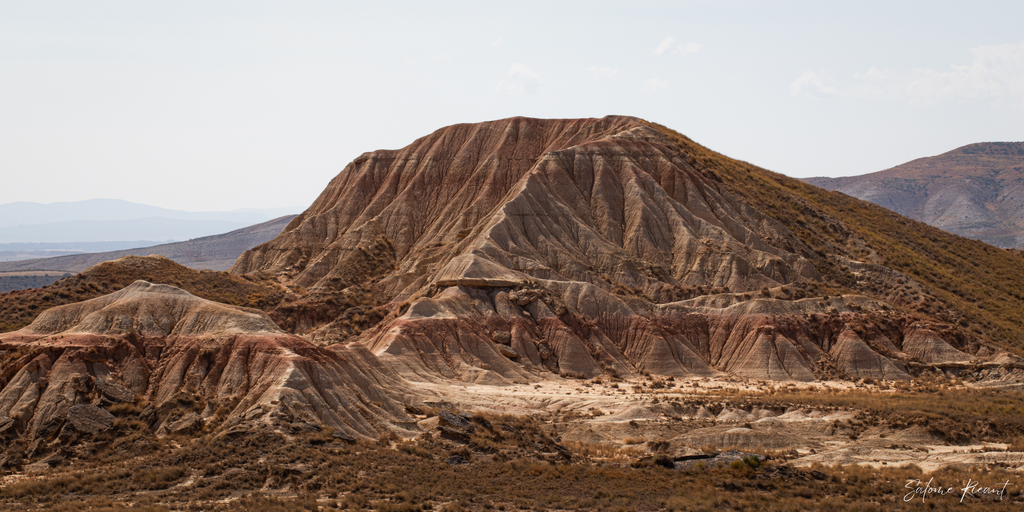 Las Bardenas Reales (Papier d'art, 20x40cm, Avec marges)